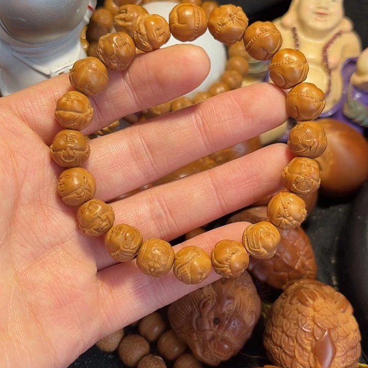 招****手串/手链橄榄核猴头1.12弥勒
