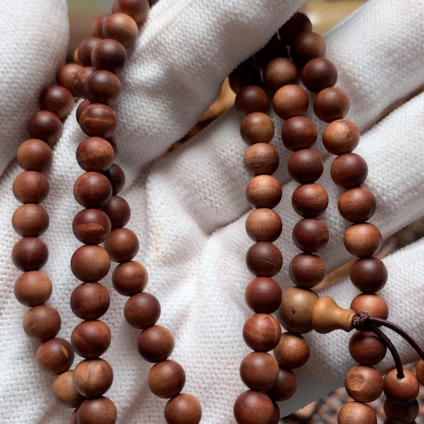 【闪购商品】檀香木手串/手链0.6*108横纹瑕疵处理价