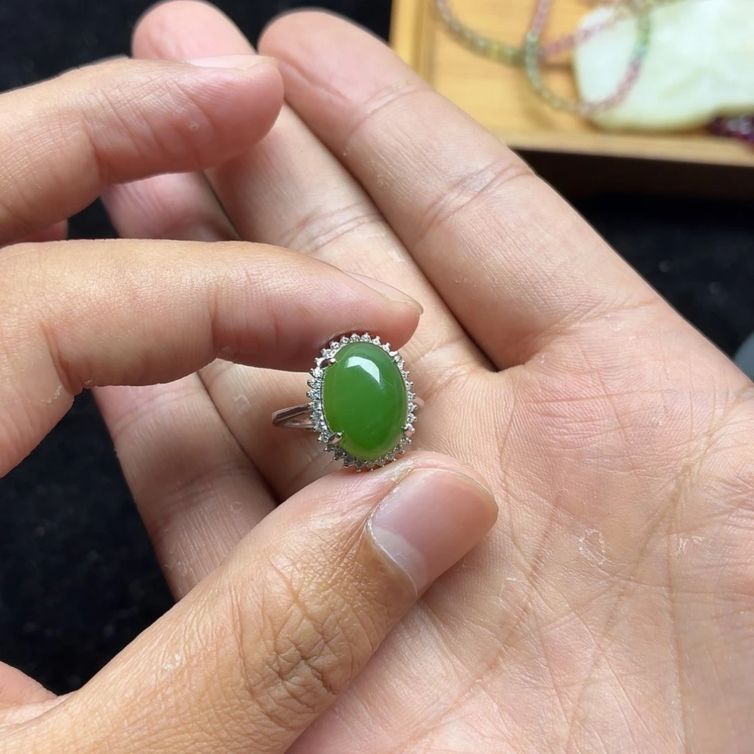 和田玉未镶嵌戒指多样性发货拍一发一