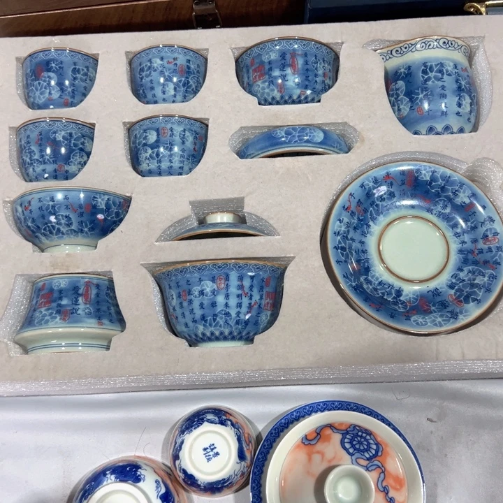瓷片淘泥啊莲说九件套全品