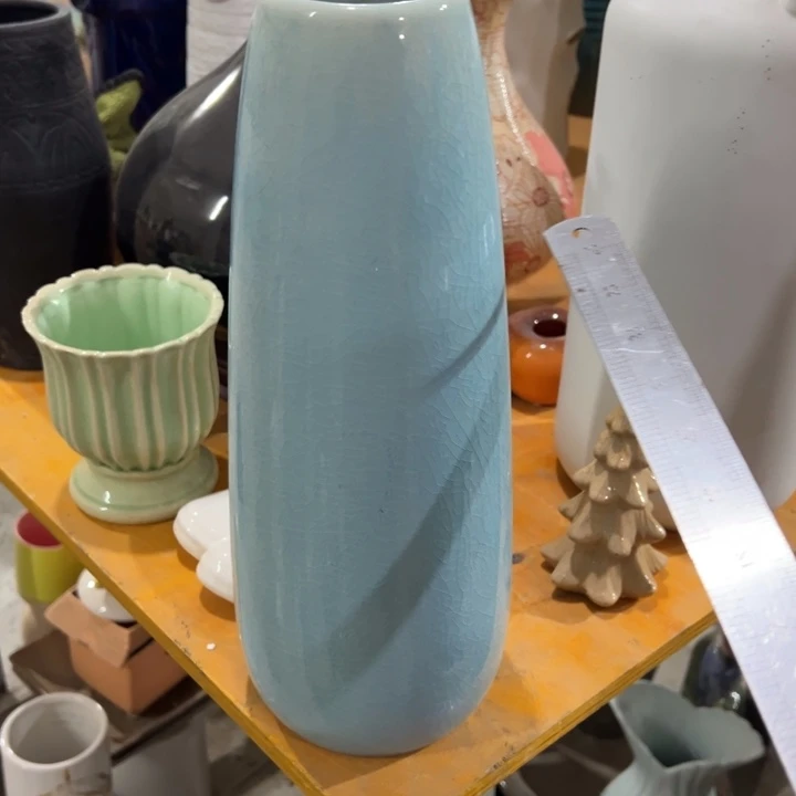 陶瓷花瓶摆件外贸出口（微瑕）高33口6公分