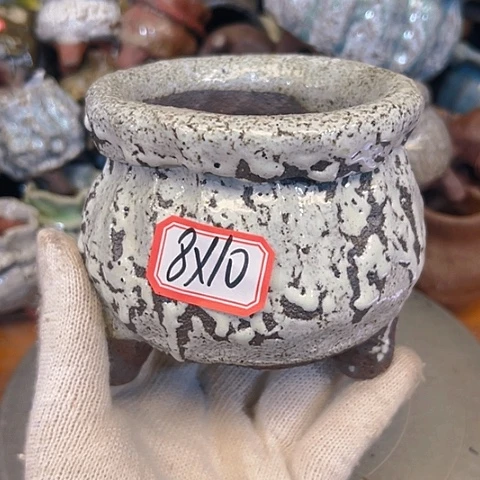 粗陶花盆手工花盆制作就这样