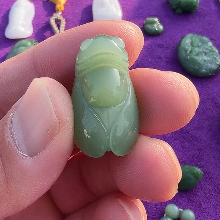 和田玉（碧玉）未镶嵌吊坠(不含链)