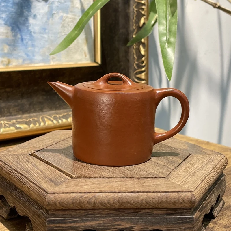 孟臣小煤窑朱泥小品汲直紫砂壶