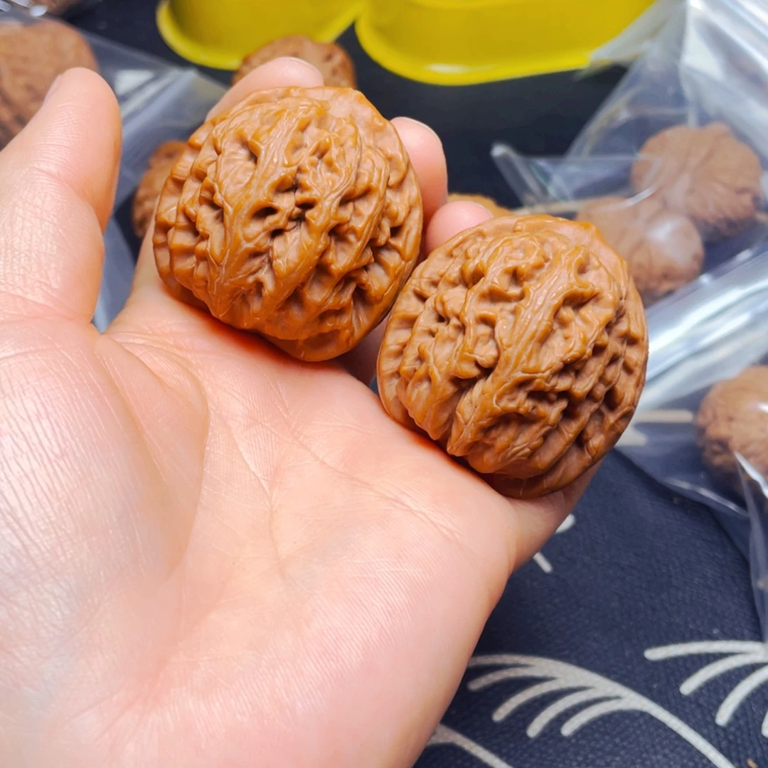 吊坠文玩核桃我*宫红锦鲤