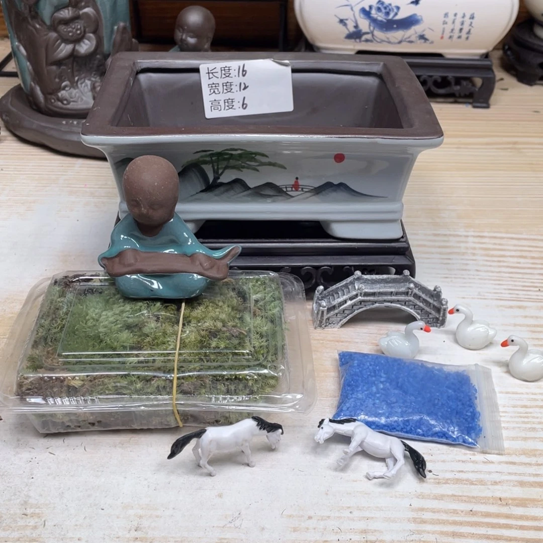 紫砂茶杯陶瓷艺术花盆陶瓷