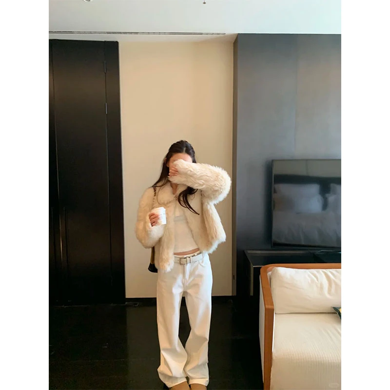 2025韩版慵懒风修身显瘦百搭时尚外套上衣休闲简约直筒长裤套装女