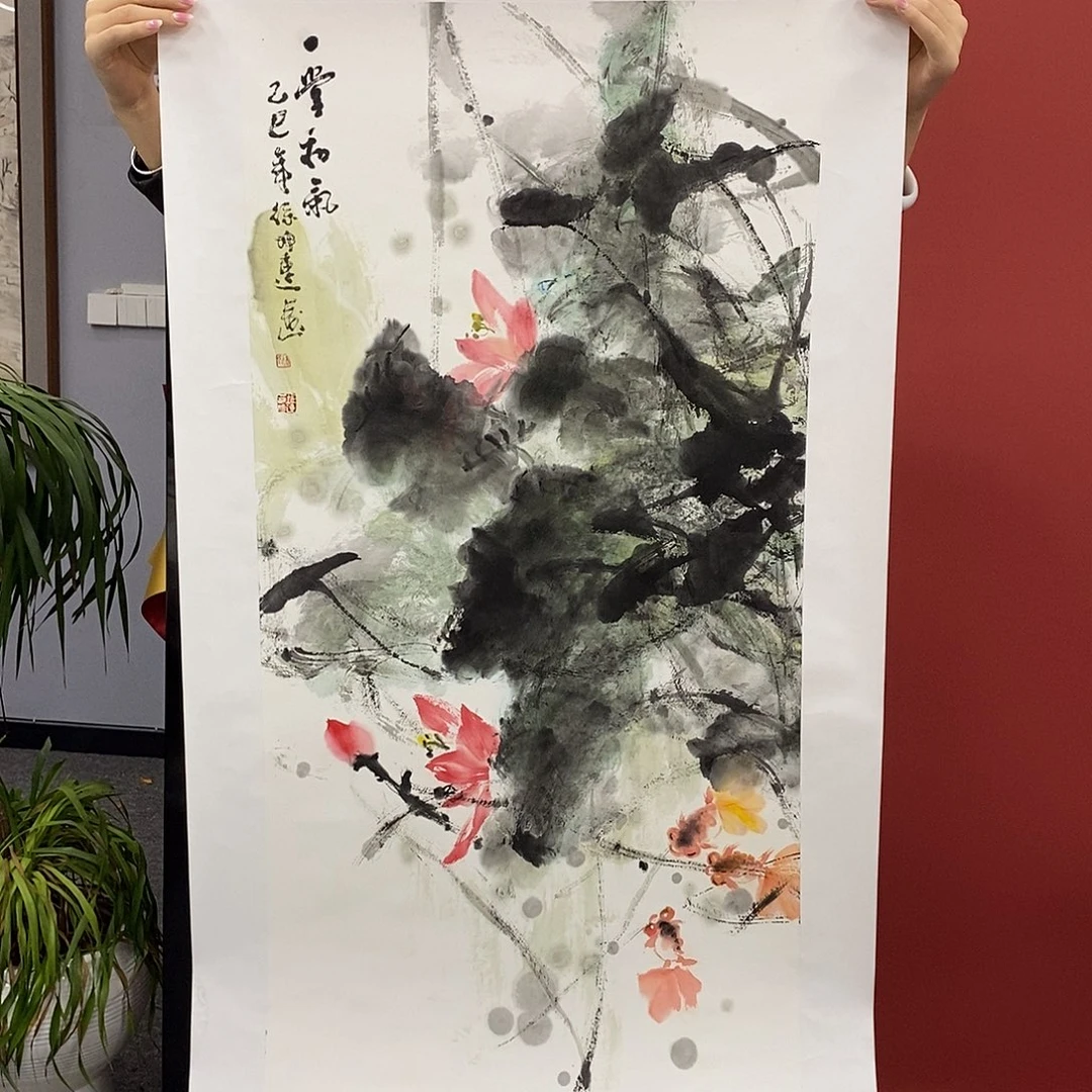 国画徐坤连三尺100*50精品佳作