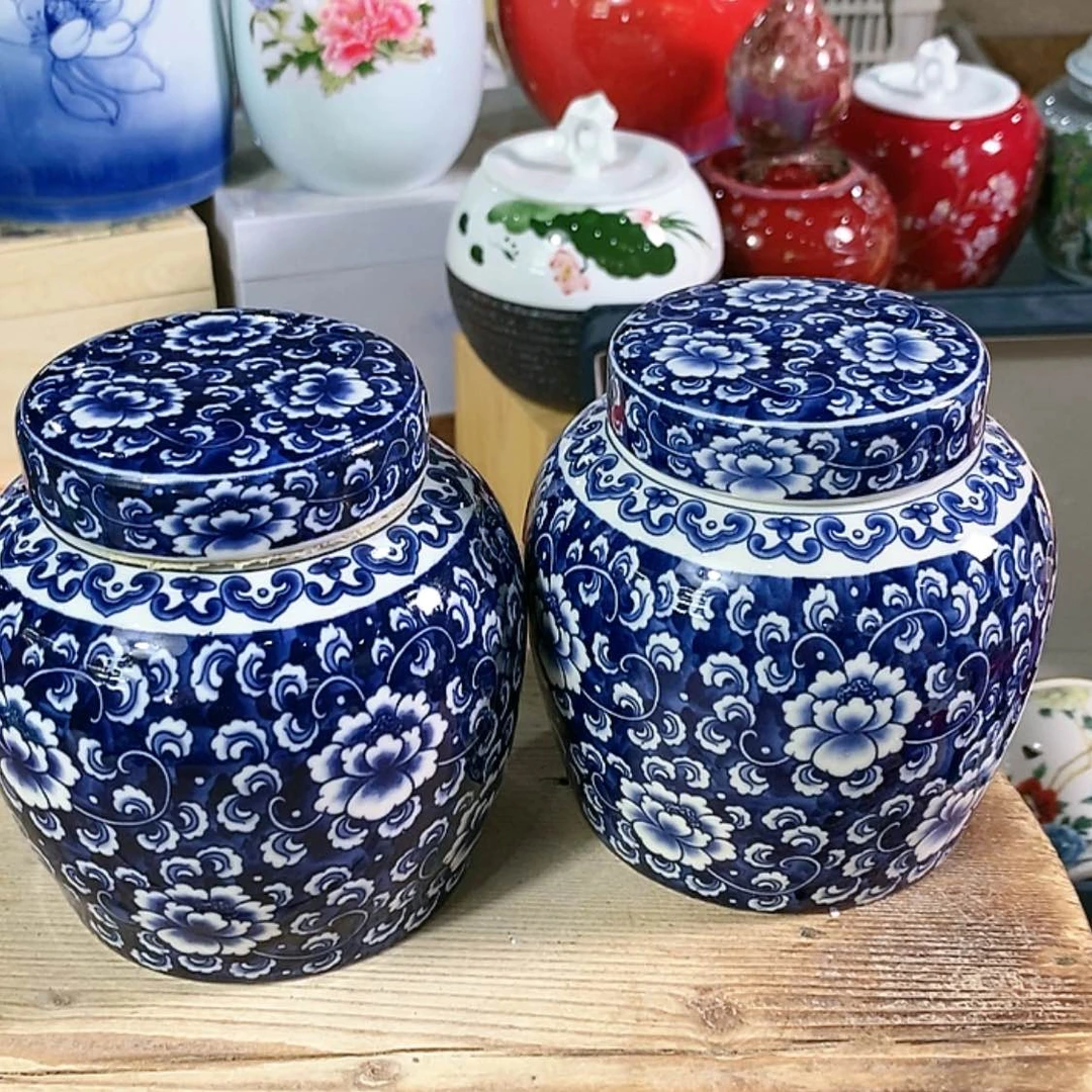 【闪购商品】瓷片陶瓷茶叶罐密封罐