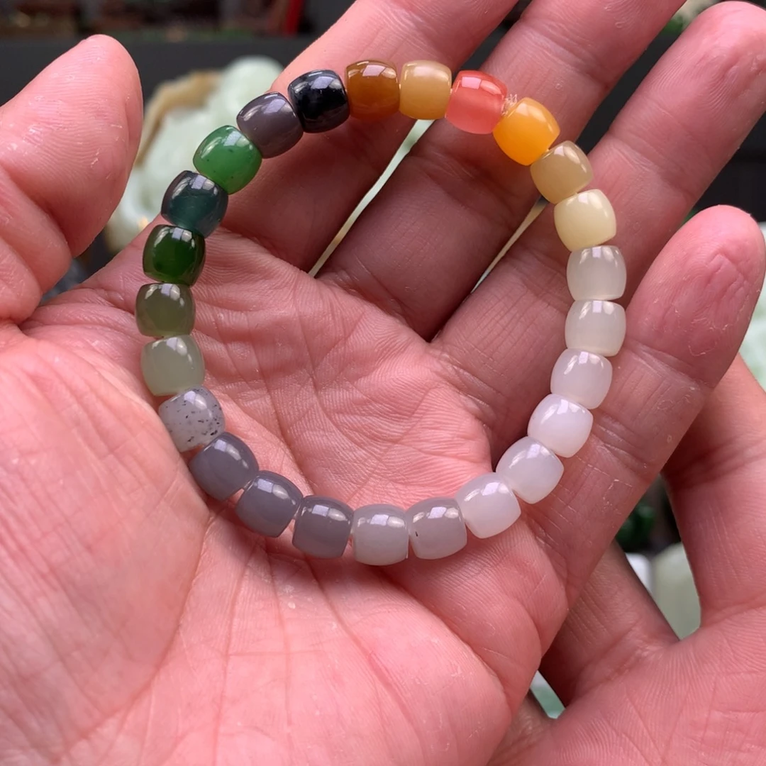 和田玉手串未镶嵌