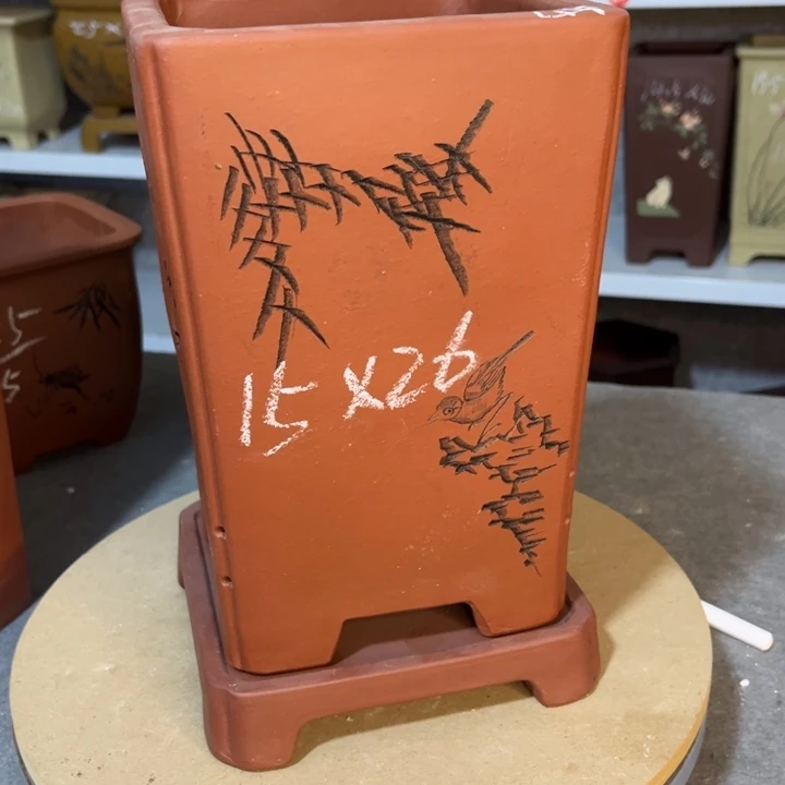 紫砂花盆紫砂花盆