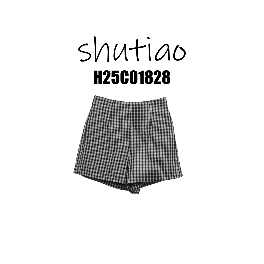 【SHUTIAO】2025夏季：新款小众设计款短裤H25C01828