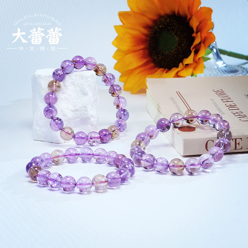 （财贵双招）稀缺双子星 紫黄晶单圈手链-多样性发其一