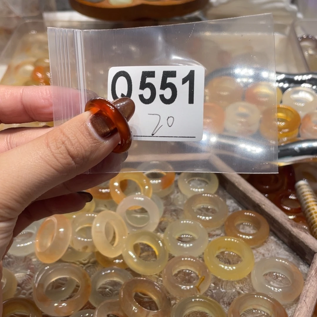 玛瑙/玉髓未镶嵌戒指551