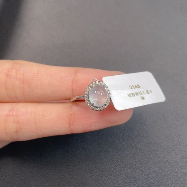 翡翠银S925镶嵌吊坠(不含链)