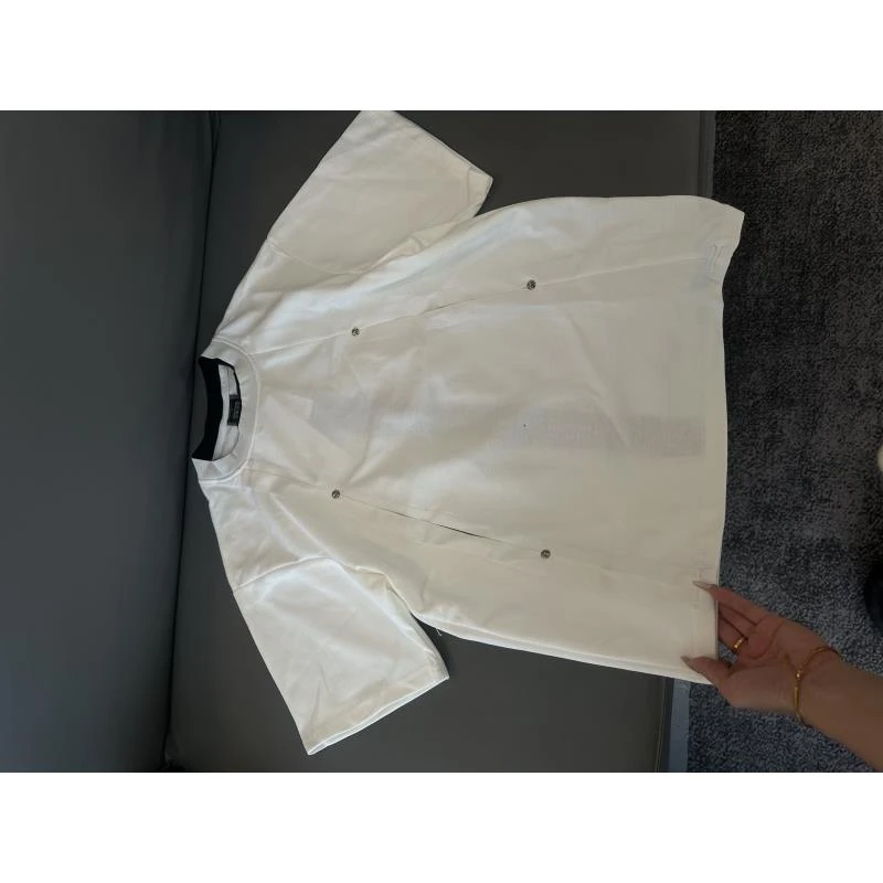 Z112 潮牌拉链设计感美式高街cleanfit短袖