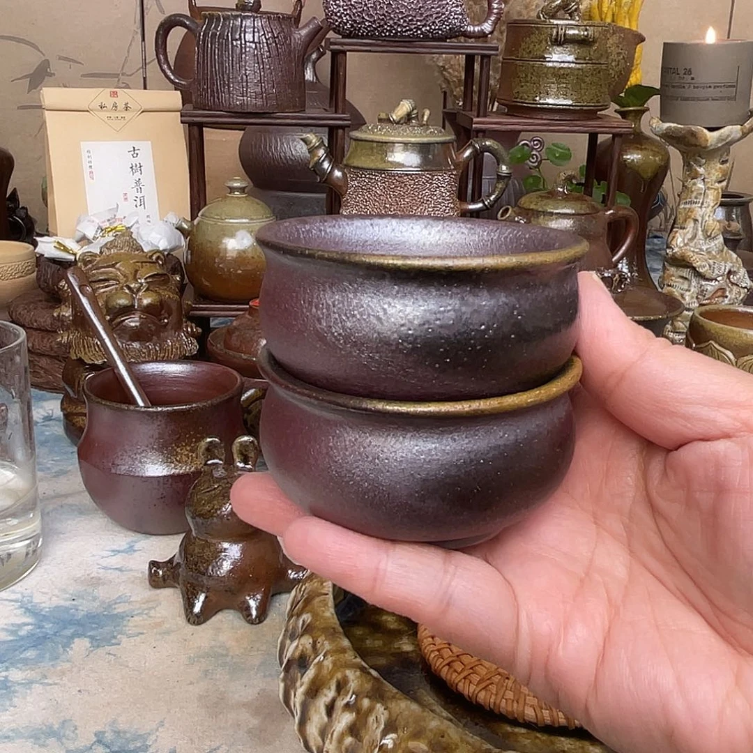 柴烧功夫普洱小杯2个