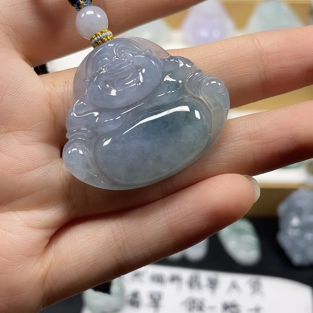 颈饰未镶嵌翡翠天然翡翠佛公吊坠一件9号