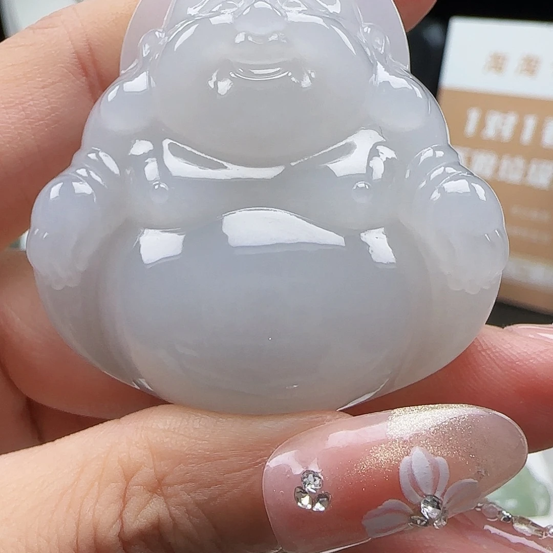 吊坠(赠链)18K金镶嵌和田玉50