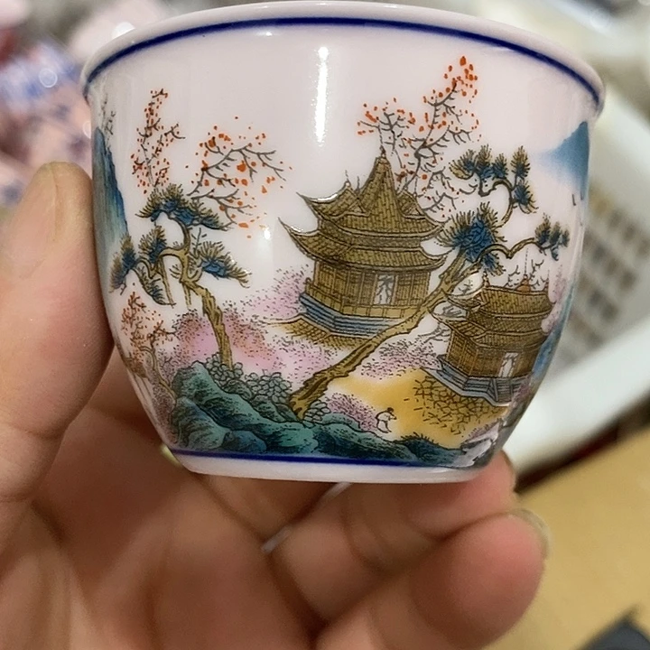 摆件景德镇陶瓷主人杯1344