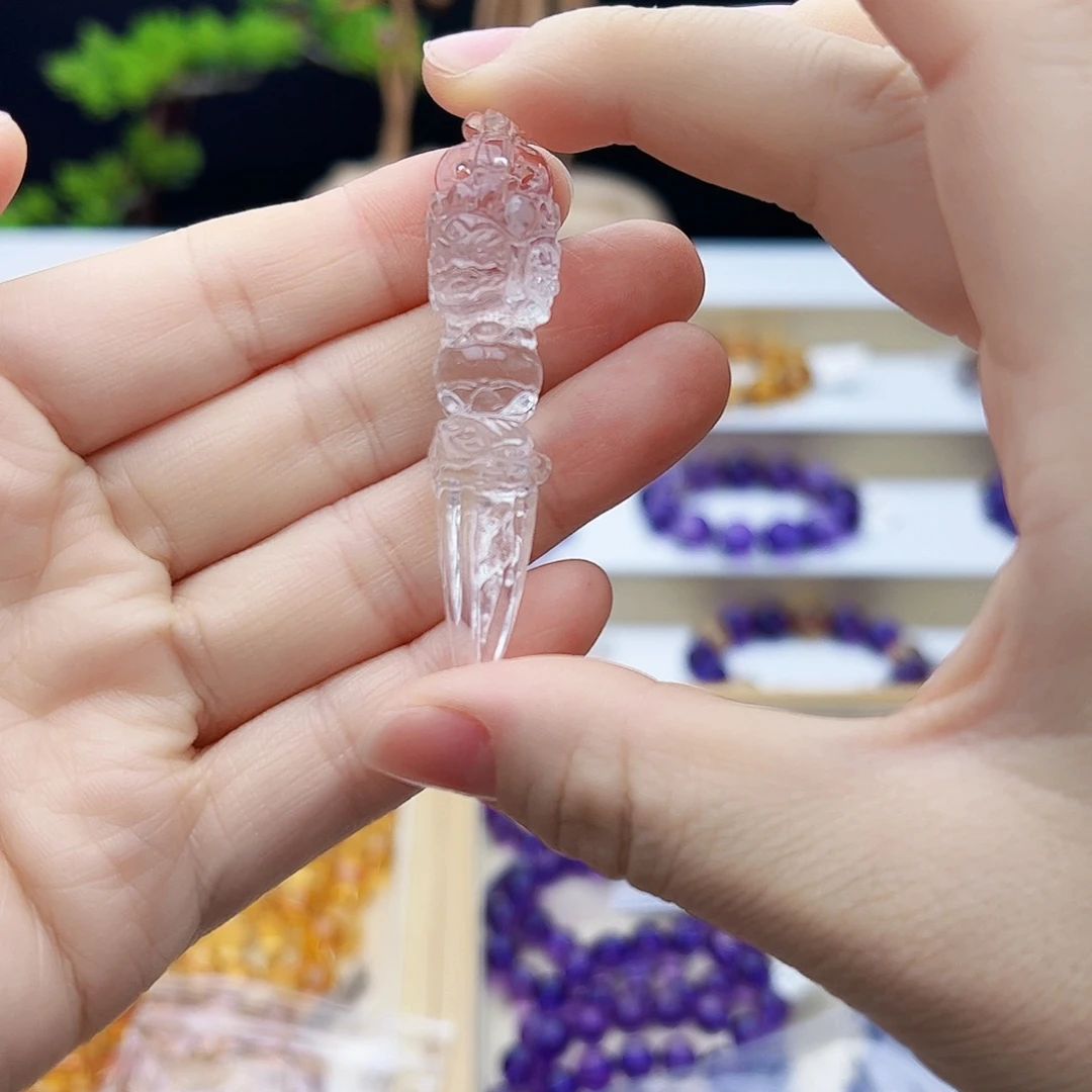 M***ฅ水晶未镶嵌吊坠(不含链)金刚杵
