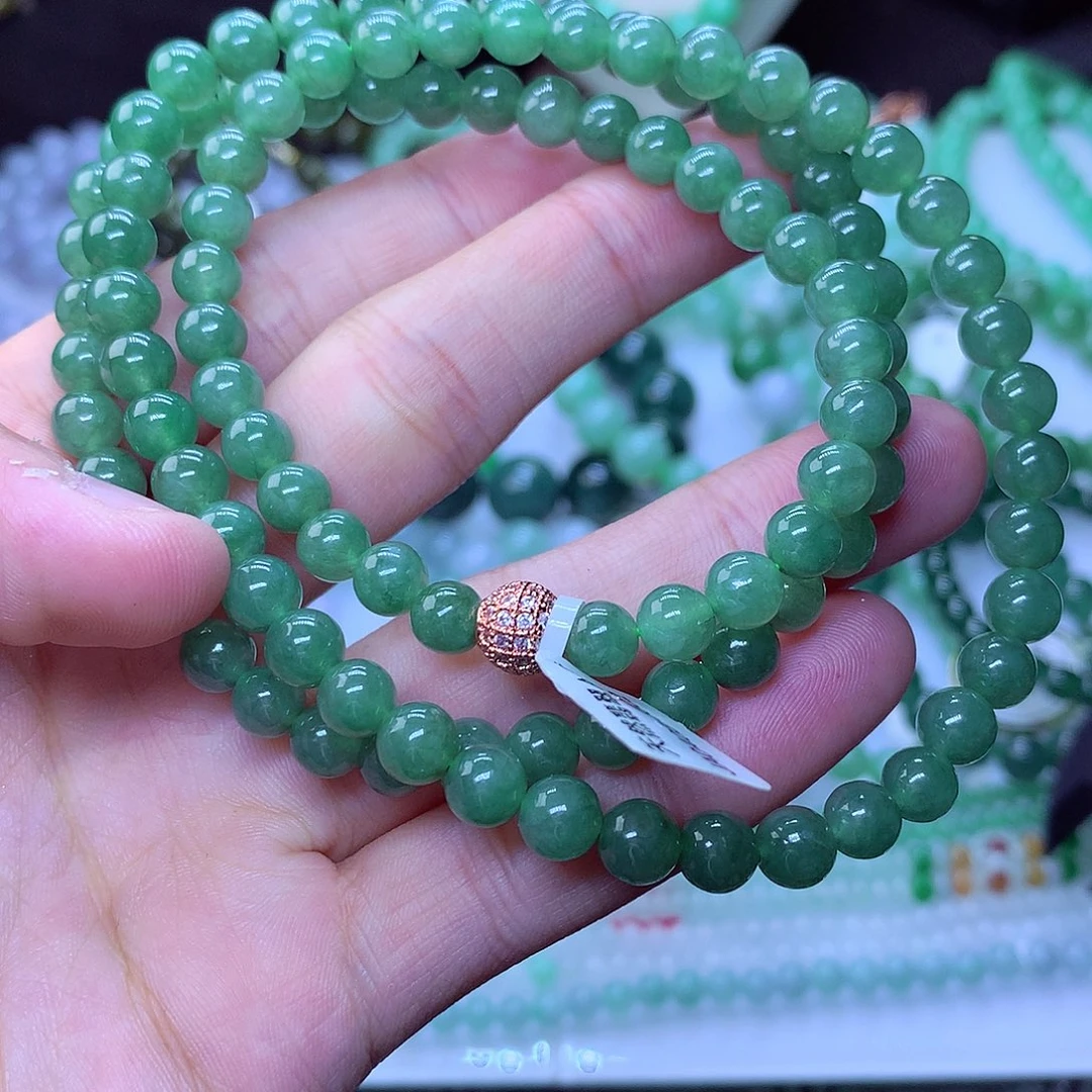 翡翠毛衣链未镶嵌