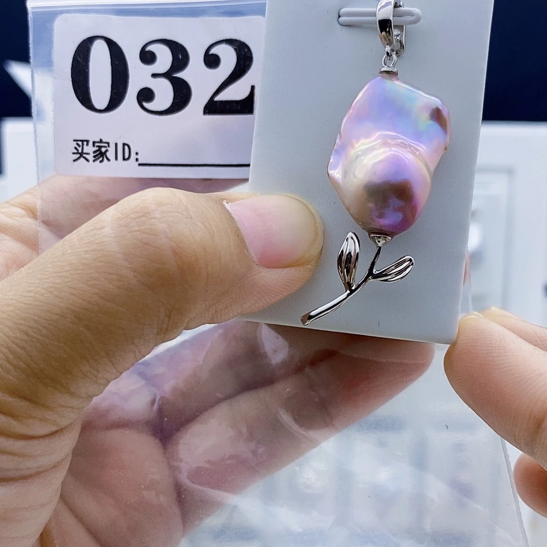 颈饰钛钢淡水珍珠