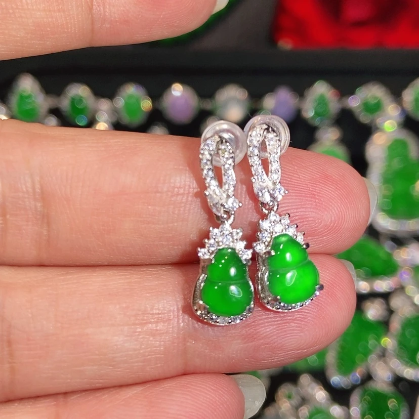 【闪购商品】未镶嵌翡翠耳饰天然翡翠