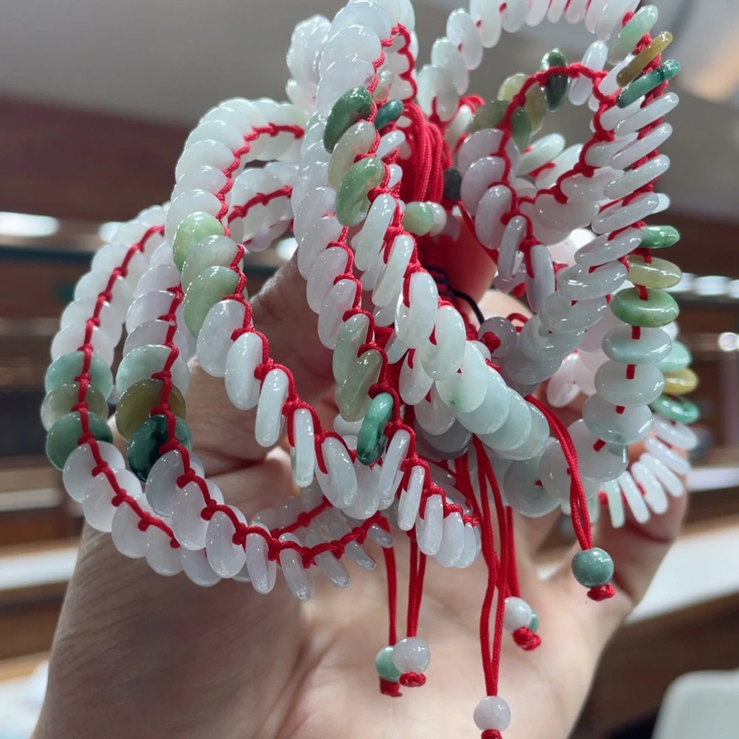 翡翠手链未镶嵌多样性发一件