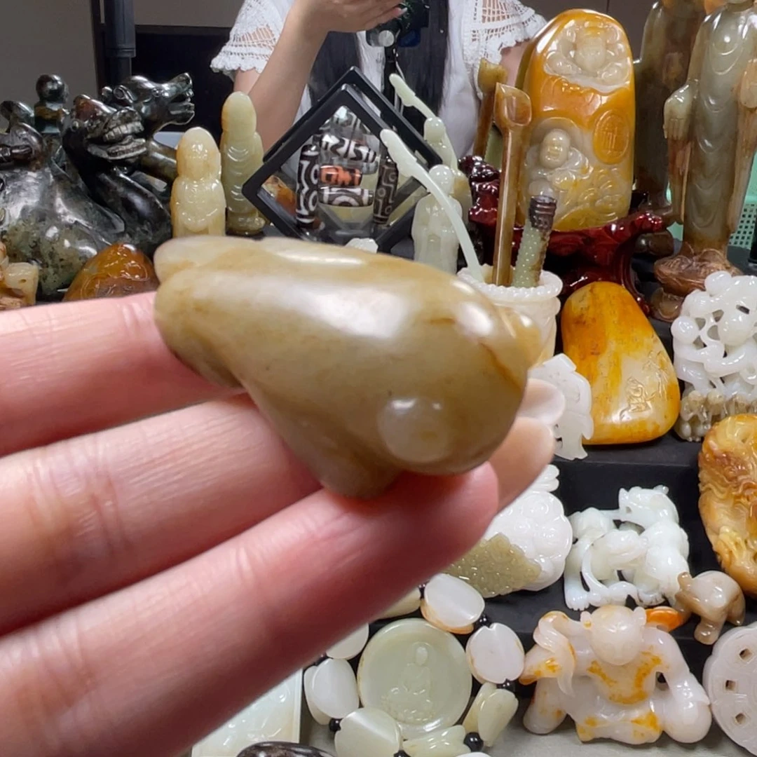 和田玉未镶嵌挂件11