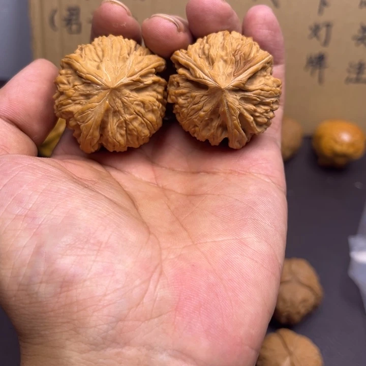 *****菩提籽类文山马虎对儿 两棱半有瑕疵反油