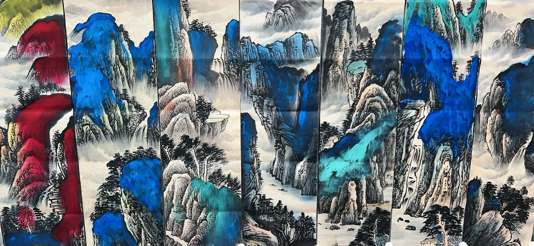 【欢日】精品八条屏装饰画通用链接