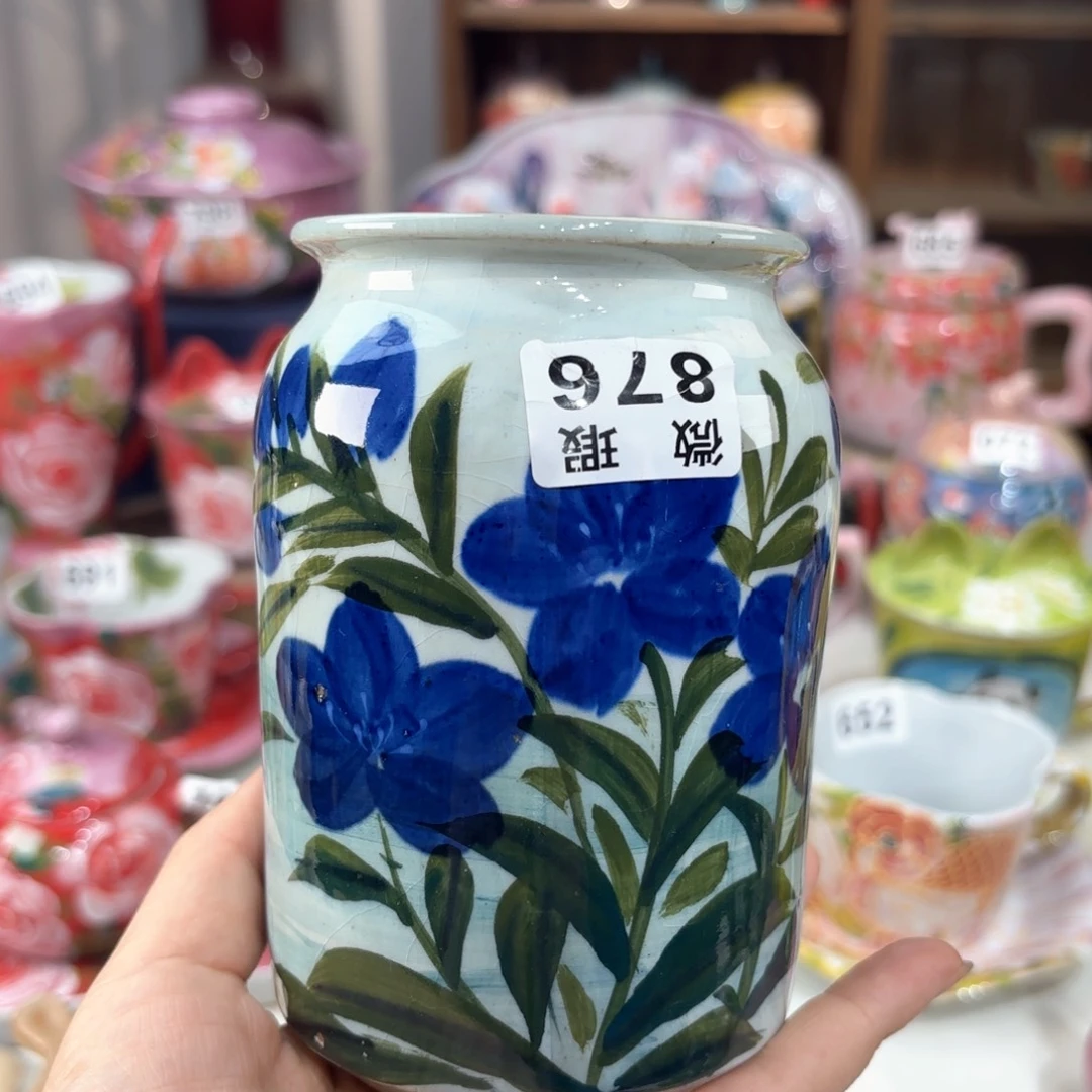 景德镇手绘高温釉下彩陶瓷茶具