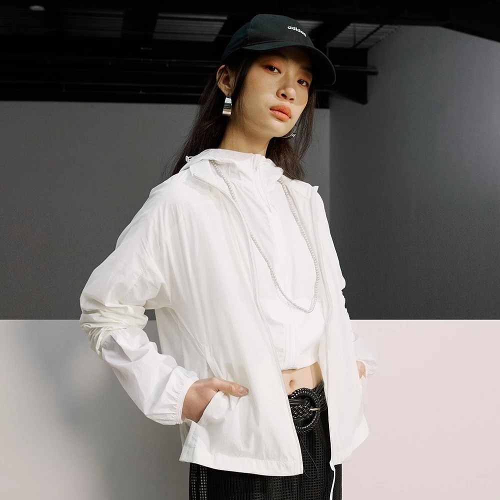 【商城】流光风Adidas阿迪达斯女子运动休闲夹克外套JM8878