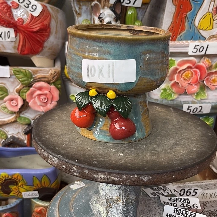 粗陶材质多肉花盆