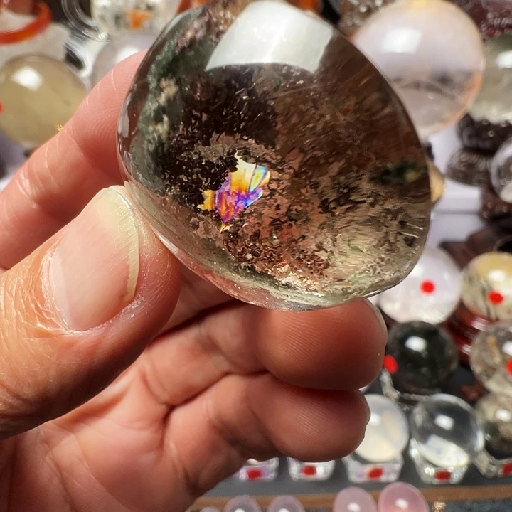 水晶未镶嵌颈饰天然锦鳞四季幽灵聚宝盆