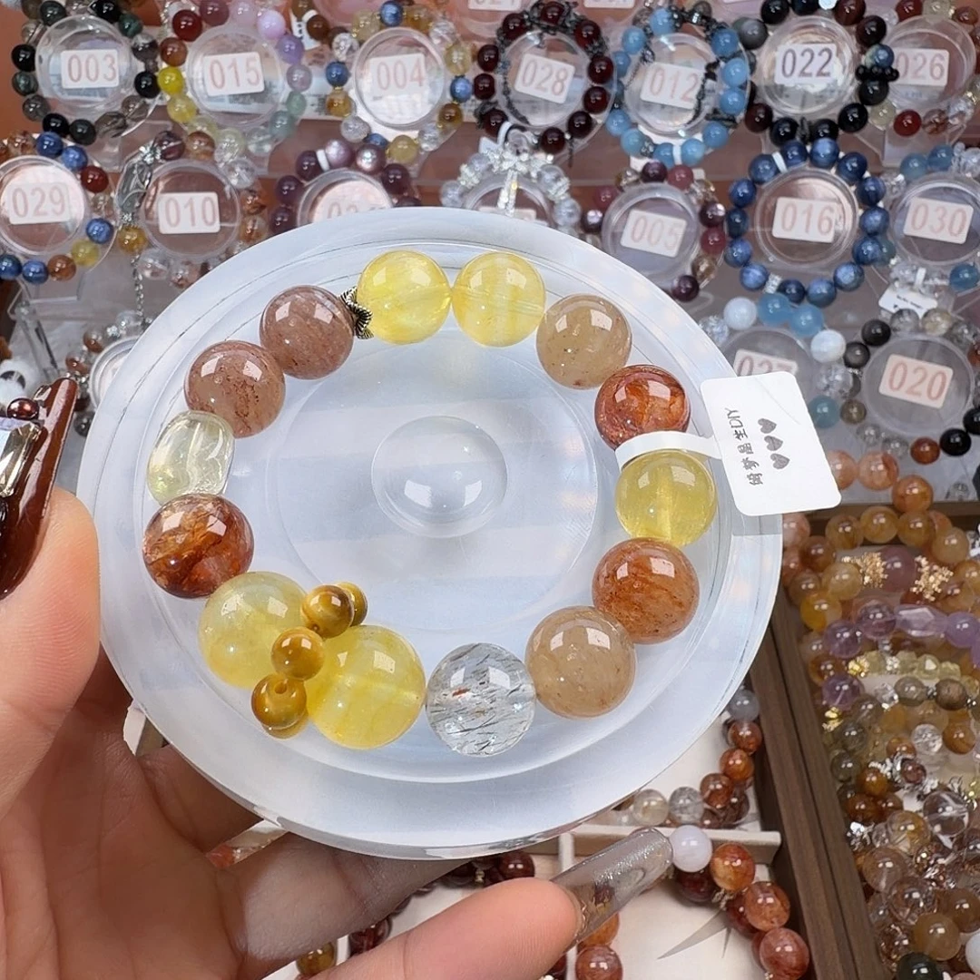 水晶手链合金多宝