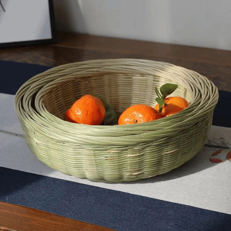 竹编青丝篮三件套馒头筐22/25/27厘米