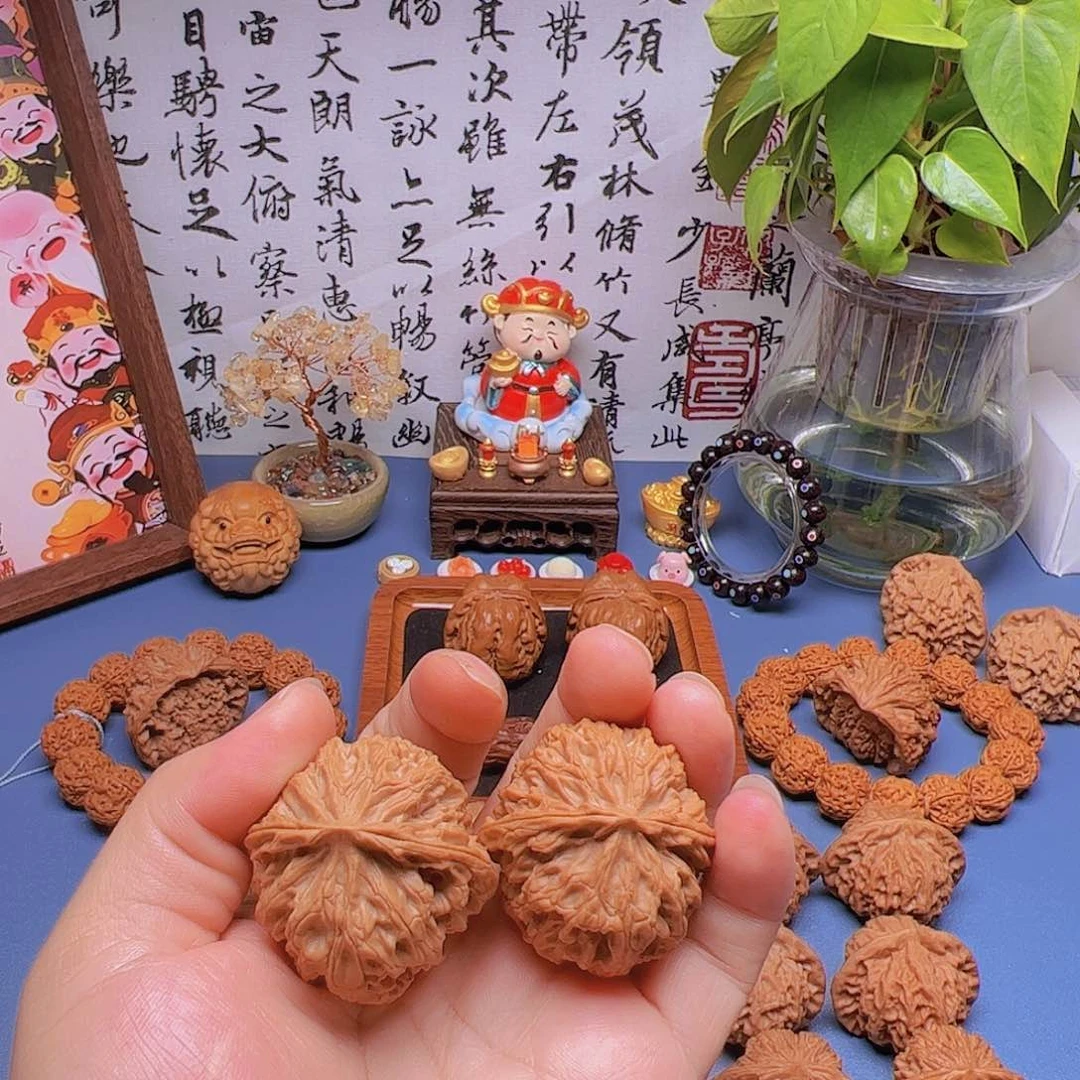 文玩核桃把件40尺 苹果园 全品 一物一图