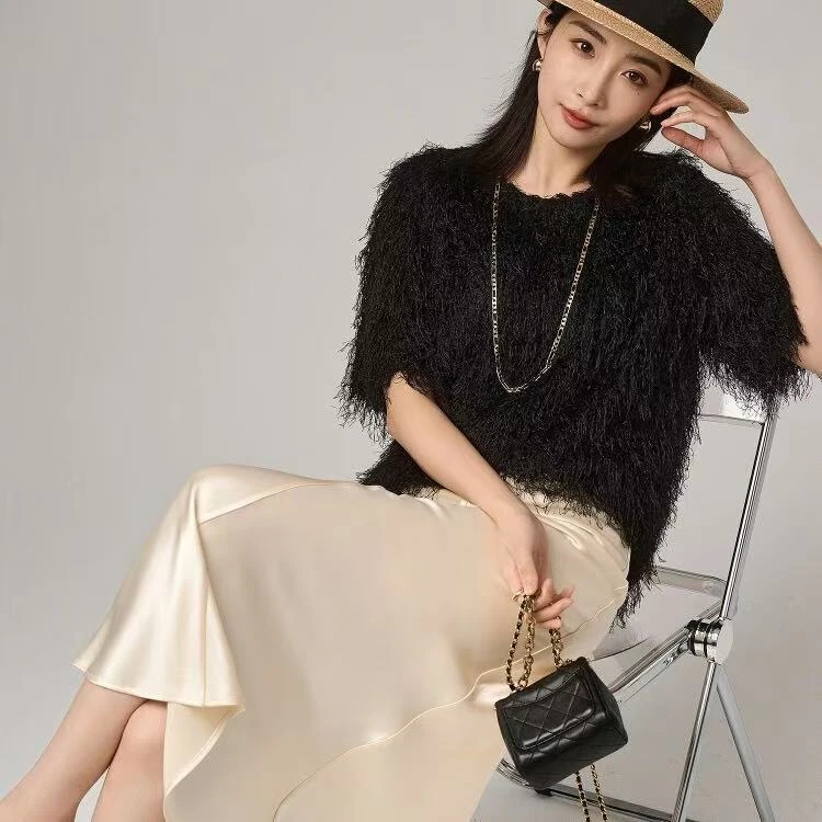 120/16-23 中袖上衣2024春秋新款套头圆领短袖T恤 TX/1225