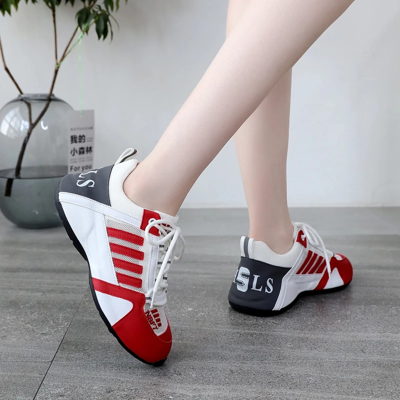 春夏季新款网面时尚透气休闲防滑软底舒适老爹鞋白鞋鞋子潮鞋爆款