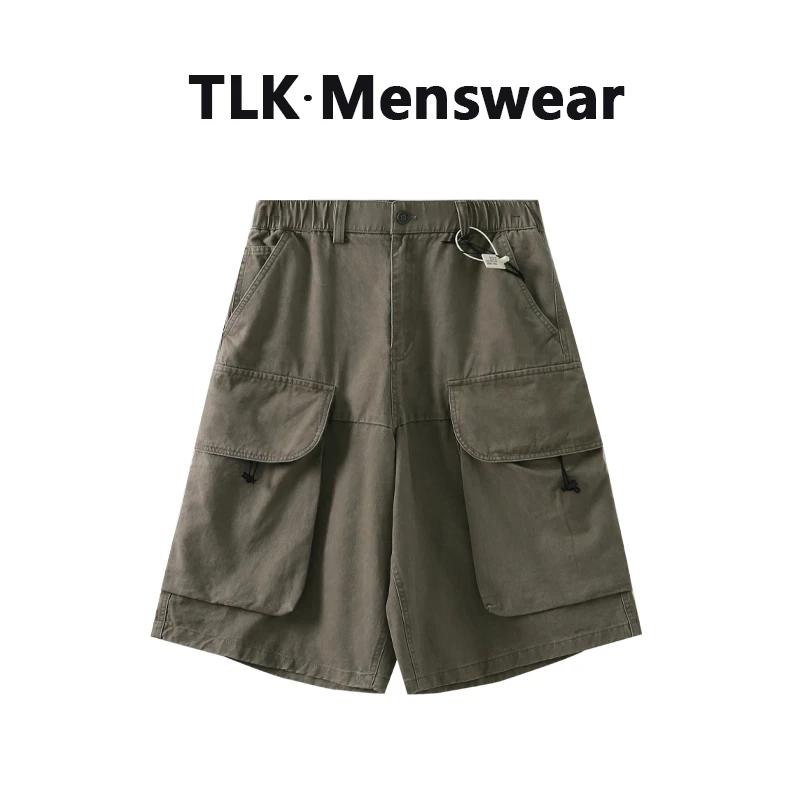 宽松百搭多口袋设计休闲工装裤长裤牛仔裤1281