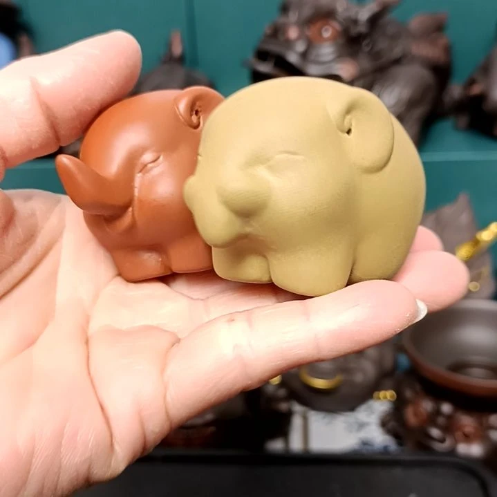 茶宠紫砂小象茶宠摆件