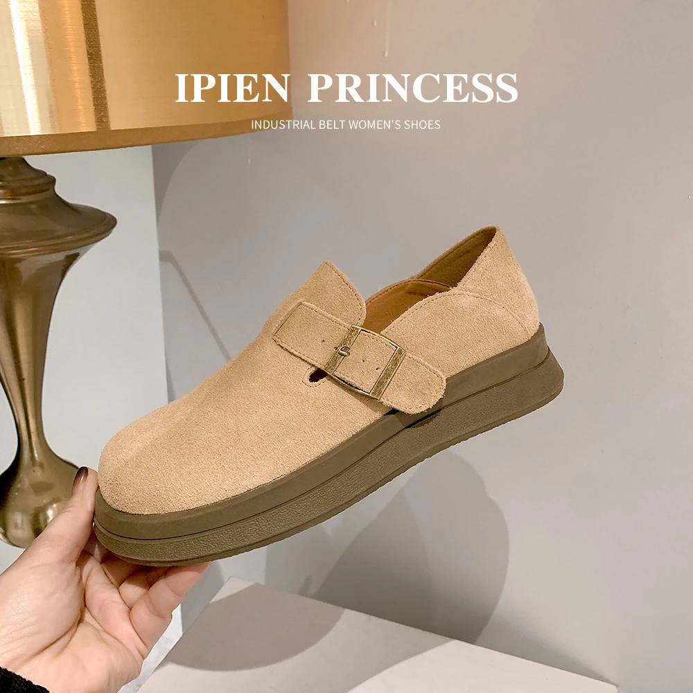 经典百搭勃肯鞋女2025秋季新款巨好看配裙子单鞋复古厚底增高鞋子