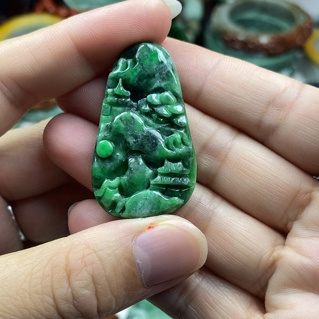 颈饰未镶嵌翡翠牌子