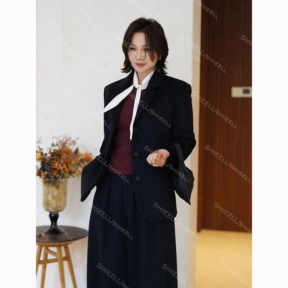 SHIIEELL【牧云间】高智感绵羊毛舒适百搭气质设计师休闲西装ZA135