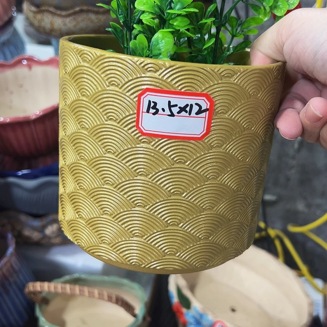 外贸尾单陶瓷花盆凑10米包邮