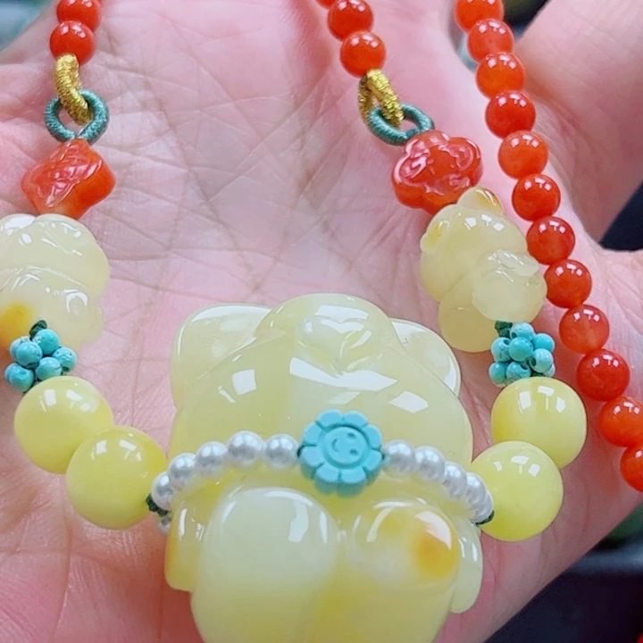 蜜蜡未镶嵌手链多样性发货一件