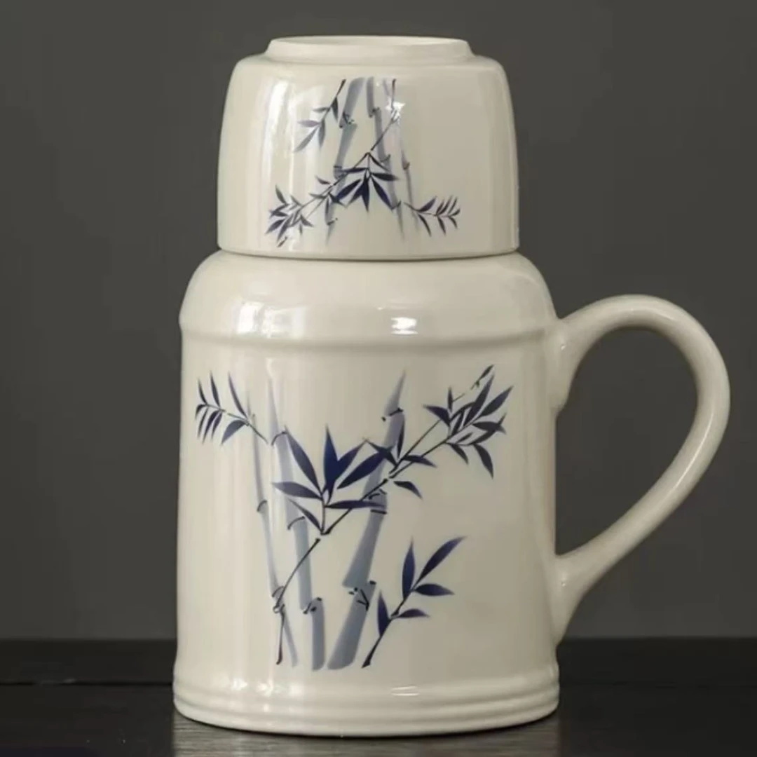 汝窑【墨竹】暖水壶B0858