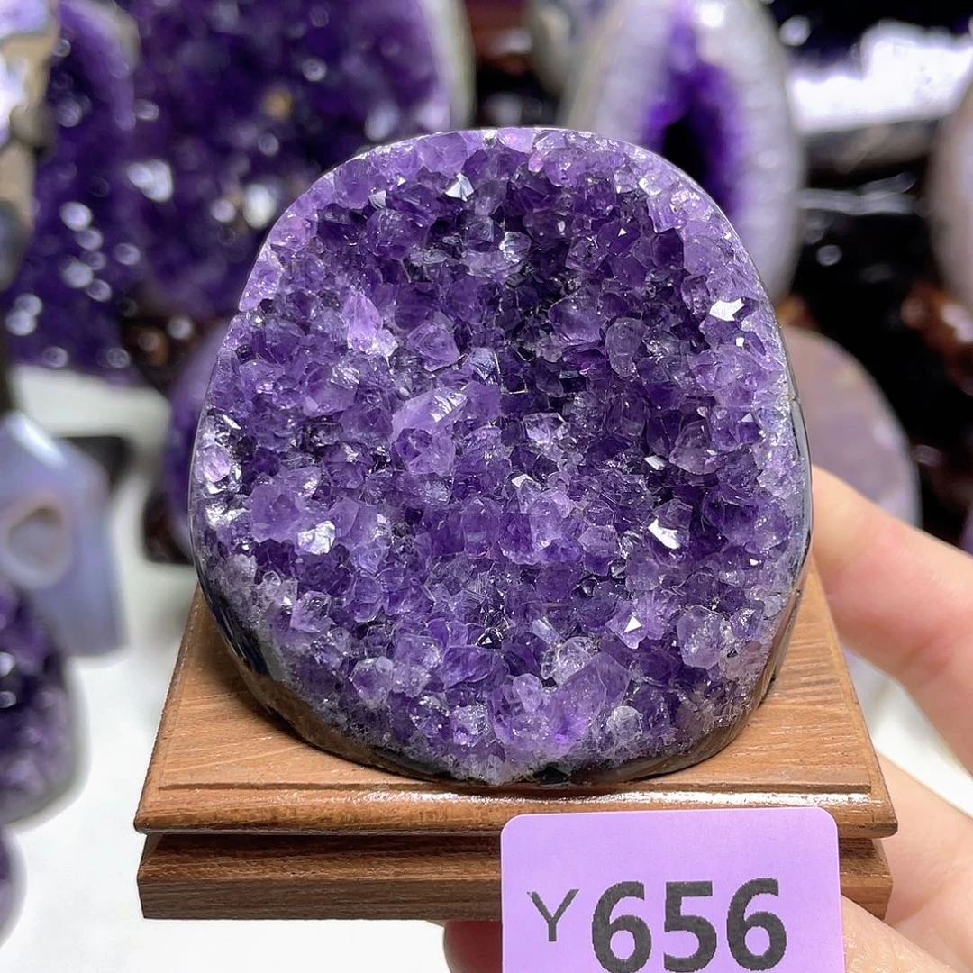 摆件未镶嵌紫晶晶镇